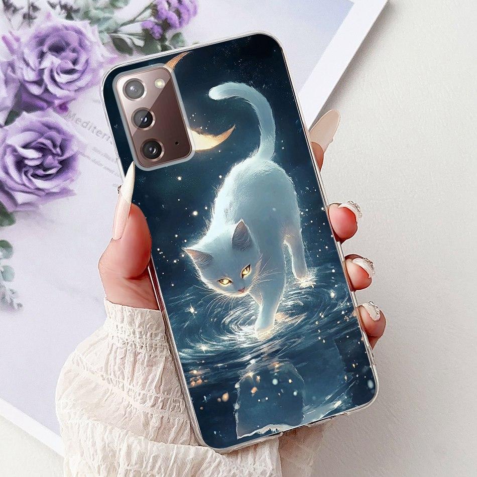 For Samsung Galaxy Note 20 Ultra Note20 Elegant Floral Butterfly Phone Case For Samsung Note 20 20Ultra Soft Silicone TPU Cases
