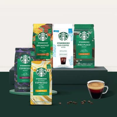 Кофе в зернах 5 видов x 3 набора от STARBUCKS