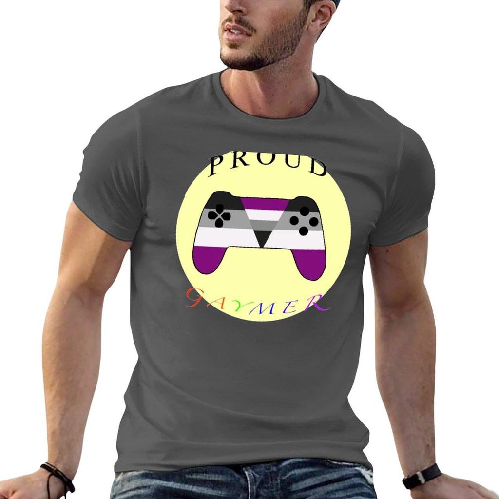 Proud Gaymer- Aegosexual T-Shirt boys whites rapper graphic tees Unisex t shirt