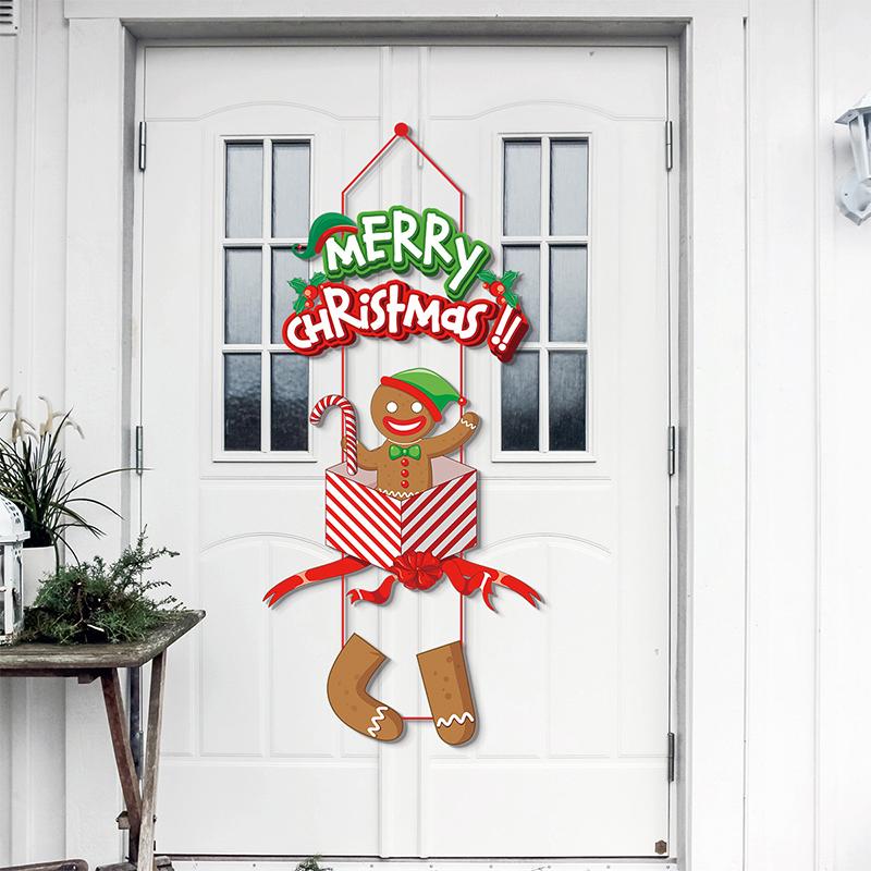 Merry Christmas Hanging Decorations Europe Pendant The United States Christmas New Party Decorative Door Hanging