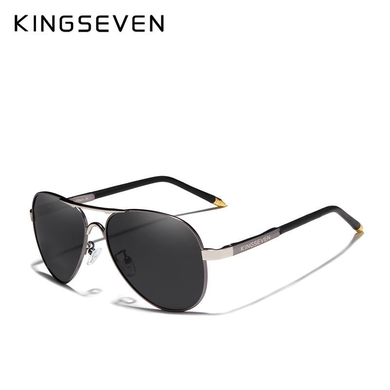 Kingseven Бренд 2019 мужские очки для вождения поляризованные солнцезащитные очки мужские и женские алюминиевые модные очки