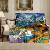1pc Cozy Print Blanket, SCOOBY-DOO Blanket Appropriate for Home Picnic and Travel Adventures