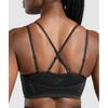 Gymshark Бесшовный спортивный бюстгальтер Apex Strappy Black Graphite Grey B3b3k Bb29