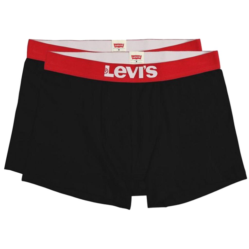 Levi's Трусы-боксеры 2 пары, мужские черные боксеры
