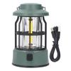 Camping Lantern Rechargeable 3 Gears IPX4 Water Resistant Retro Portable Tent Lamp for Emergency