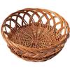 Round Jali Cane Flower/Gift Hampers/Kitchen Baskets Multiuse, 9x9x5 in(Set of 1) Bamboo Fruit & Vegetable Basket  (Brown)