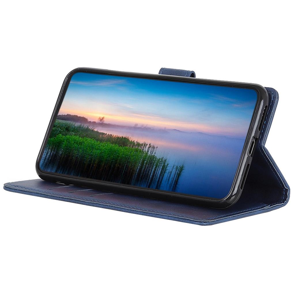 Кожаный чехол с текстурой коровьей кожи для Samsung Galaxy Xcover7 с кошельком и подставкой