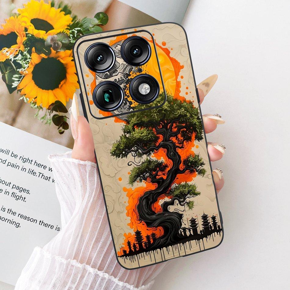 For Motorola Signature Cool Dragon Tiger Pattern Phone Case For Motorola Signature XT2603-2 Black Silicone Soft Covers Bumpers