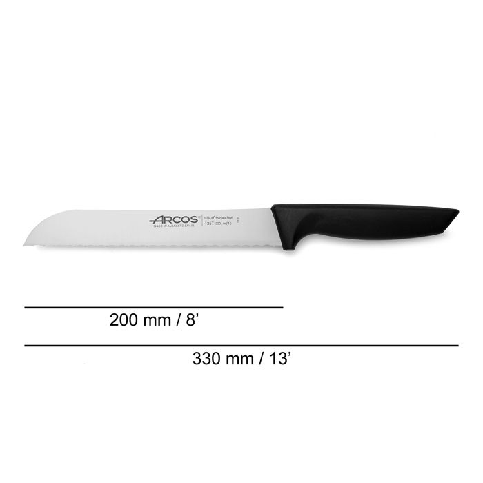 Couteau à Pain - ARCOS - Niza - Acier Inoxydable - Manche Ergonomique - 20 cm