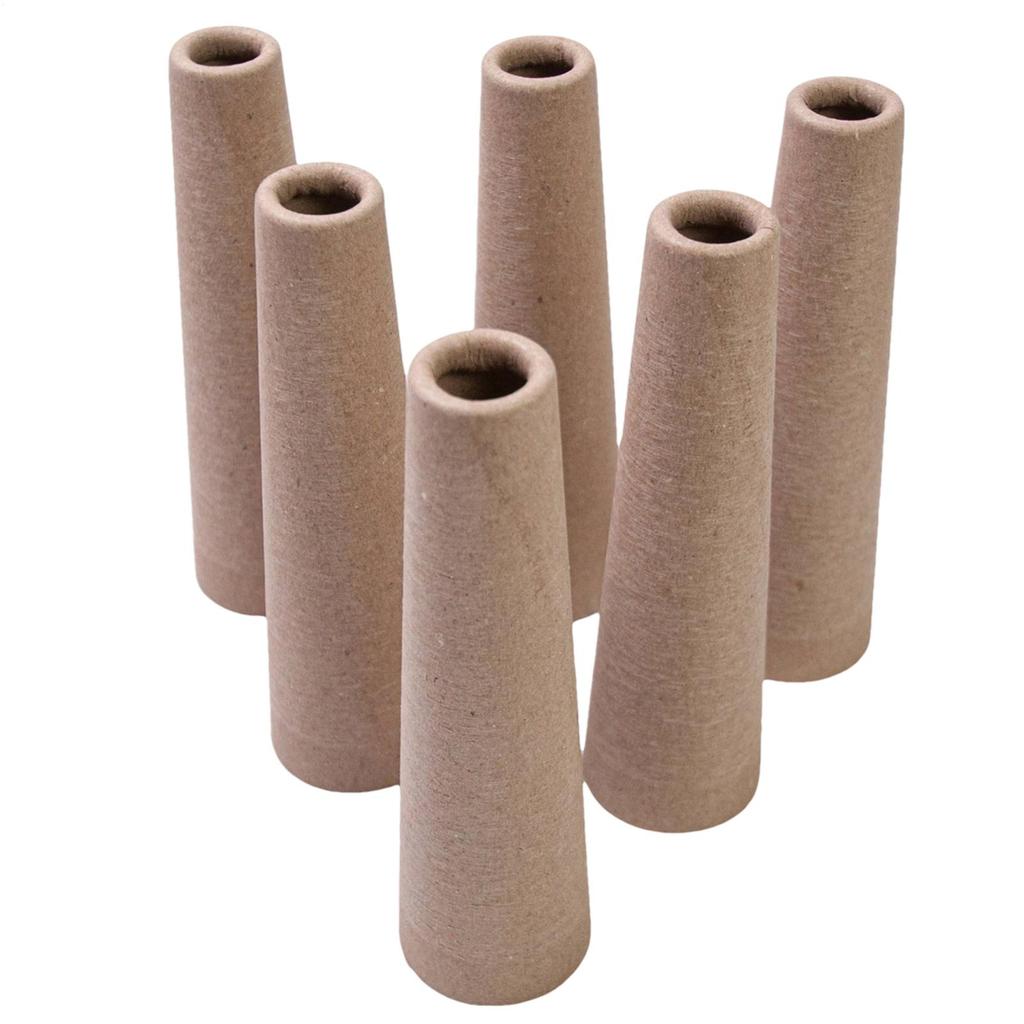 Трубочки для намотки пряжи 6 шт. Толстые картонные конусы для пряжи DIY Намотчик для вязания Трубочки для плетения Принадлежности для рукоделия Намотка шерсти