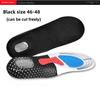 Men's Silicone Shock-Absorbing Sports Insoles - Breathable, Sweat-Absorbent, EVA Air Cushion for Military Training