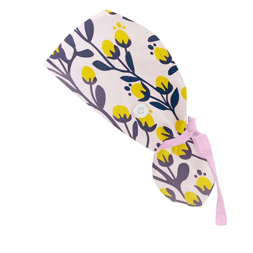 Многоразовая рабочая шапочка против выпадения волос хирургическая шапочка головной убор шапочки с завязками для ресторанов