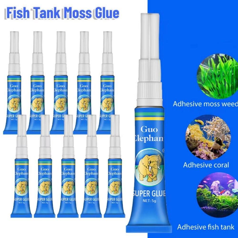 5Pcs Driftwood Fish Tank Landscaping Moss Glue Instant Water Grass Stick Fixing Glue  Aquarium