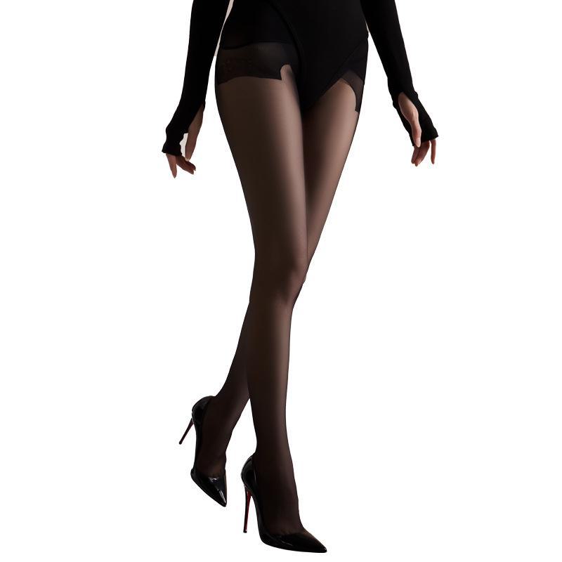 Женские ультратонкие прочные бесшовные чулки, черные колготки с защитой от зацепов и носки с рисунком «ананас», которые не падают