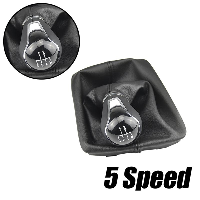 Fit For Seat Leon 5Doors 2012- Car-Styling 5/6 Speed Gear Stick Shift Knob Level Leather Boot