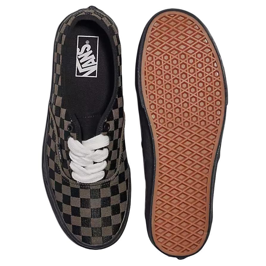 Vans Аутентичная вышитая шахматная доска — черные кроссовки унисекс VN0009PVCJK