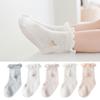 Summer Ultra Thin Cotton Mesh Socks Floral  Lace Ankle Socks  New Ruffle  Cartoon Fruit Flower Short Tube Socks for Baby Girl