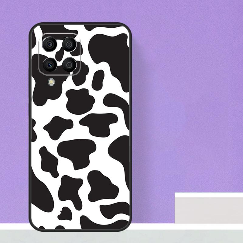 Белый черный коровий принт для Samsung Galaxy M55 M15 M13 M33 M53 M20 M30s M31s M12 M32 M52 M11 M51 M14 M34 M54 чехол