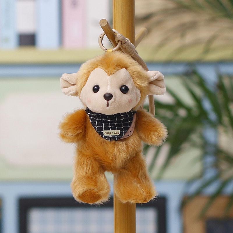Cartoon Animal Plush Keychain Elephant Panda Stuffed Toy For Kids And Collectors