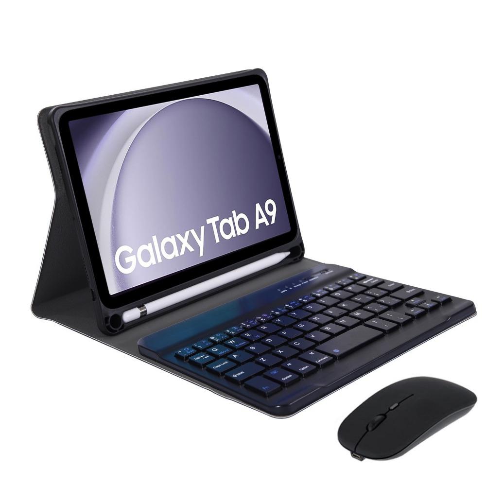 Для Samsung Tab A9 8.7 кожаный чехол с Bluetooth-клавиатурой, подставкой, защитный чехол для планшета Tab A9 Plus