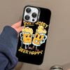 Чехол для телефона с принтом пива для IPhone 16 15 14 13 12 11 Pro Max X XR XSMAX 8 7 Plus Матовый Ударопрочный Задний Чехол
