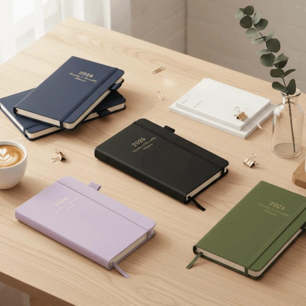 Hardcover Weekly Monthly Planner Portable Schedule Writing Diary 2026 Weekly Plan Notebook  Daily