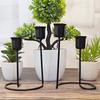 Half Heart Candlestick Holders Iron Metal Taper Candle Holders Decorative Candle Stands Home Decorations for Kitchen Table