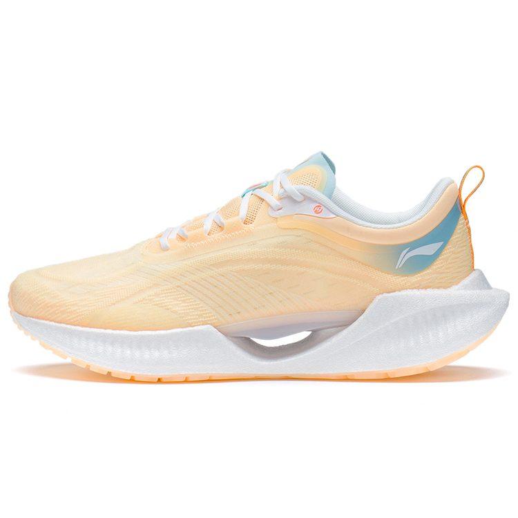 Li Ning Super Light 19 Дышащие и легкие низкие беговые кроссовки Женские Флуоресцентный Молочно-желтый ARBS002-20