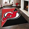 Red Devil Logo Design Rug Non-slip rug suitable for living room and bedroom sofas