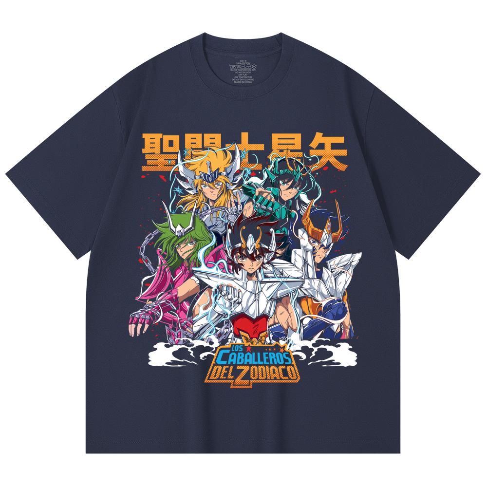 Унисекс футболка из 100% хлопка плотностью 230 г/м² с принтом Saint Seiya V1