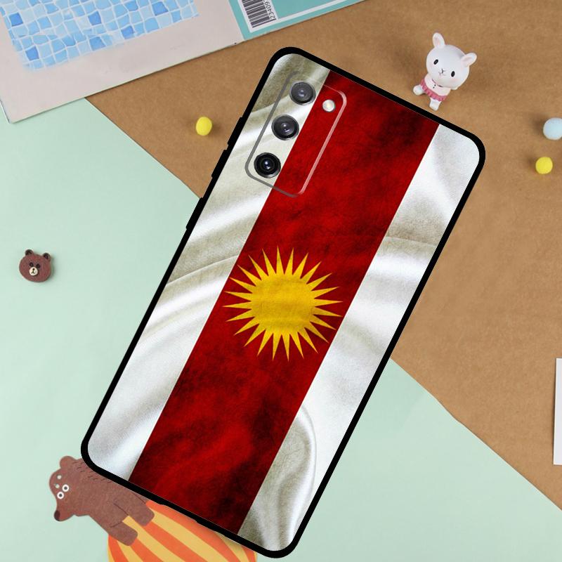 Yazidis Flag Soft Case For Samsung Galaxy S24 Ultra S9 S10 S20 S22 S23 Plus S21 FE S25 Ultra Funda Cover