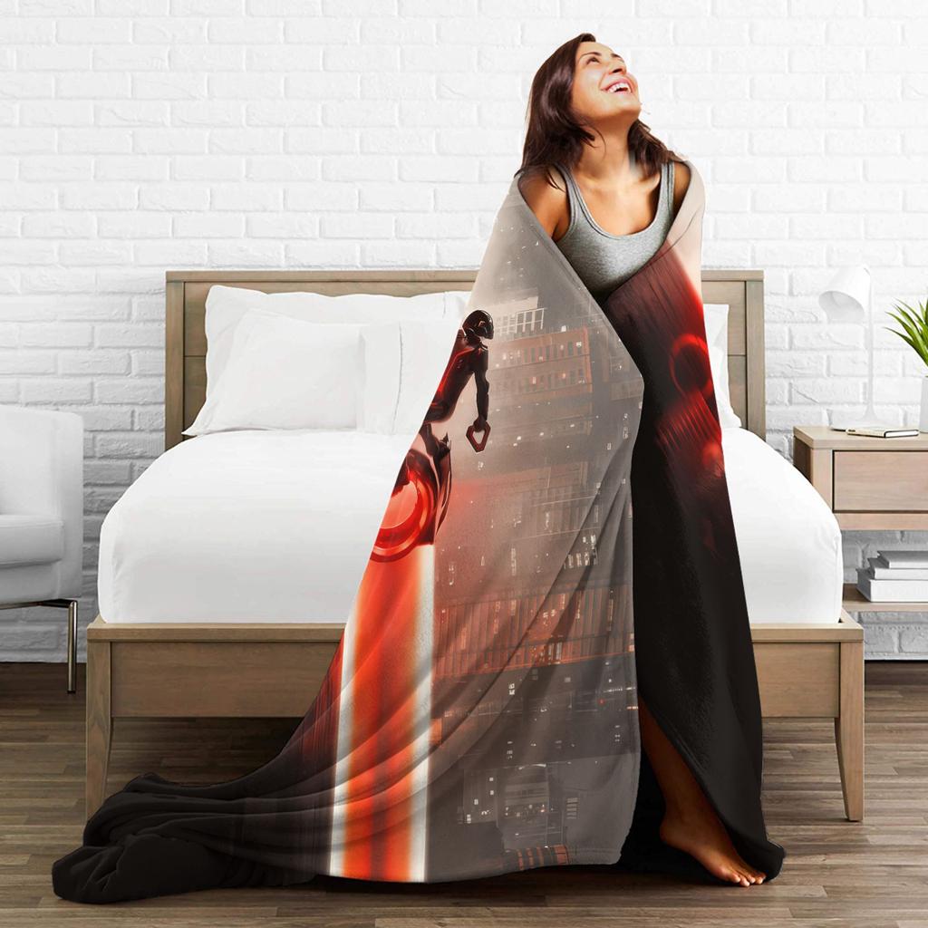 TRONs A-Ares Motor Loves Flannel Blanket Spring Warm Soft Throw Blanket for Child Home Decor Funny Bedspread Sofa Bed Cover