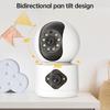 Dual Image WiFi Camera HD Smart Home Security Monitor Night Vision Surveillance Camera (No Memory Card)