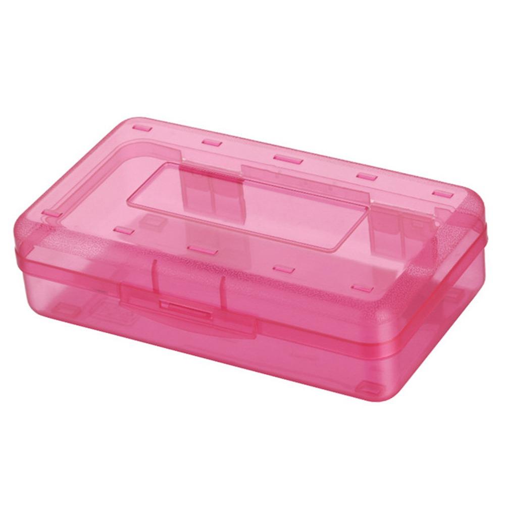 Transparent Pencil Case Large Capacity Marke Pen Organizer Durable Pen Box  School Office