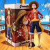 26-сантиметровая фигурка Луффи из аниме One Piece: уверенный в себе улыбающийся Луффи, меняющий облик, из ПВХ, коллекционная игрушка, подарок.