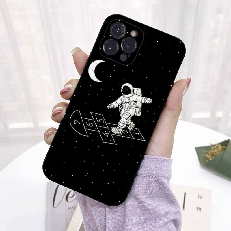 Чехол для телефона Moon Astronaut для iPhone 8 7 6 6S Plus X SE 2020 XR XS 14 11 12 13 Mini Pro Max мобильный чехол