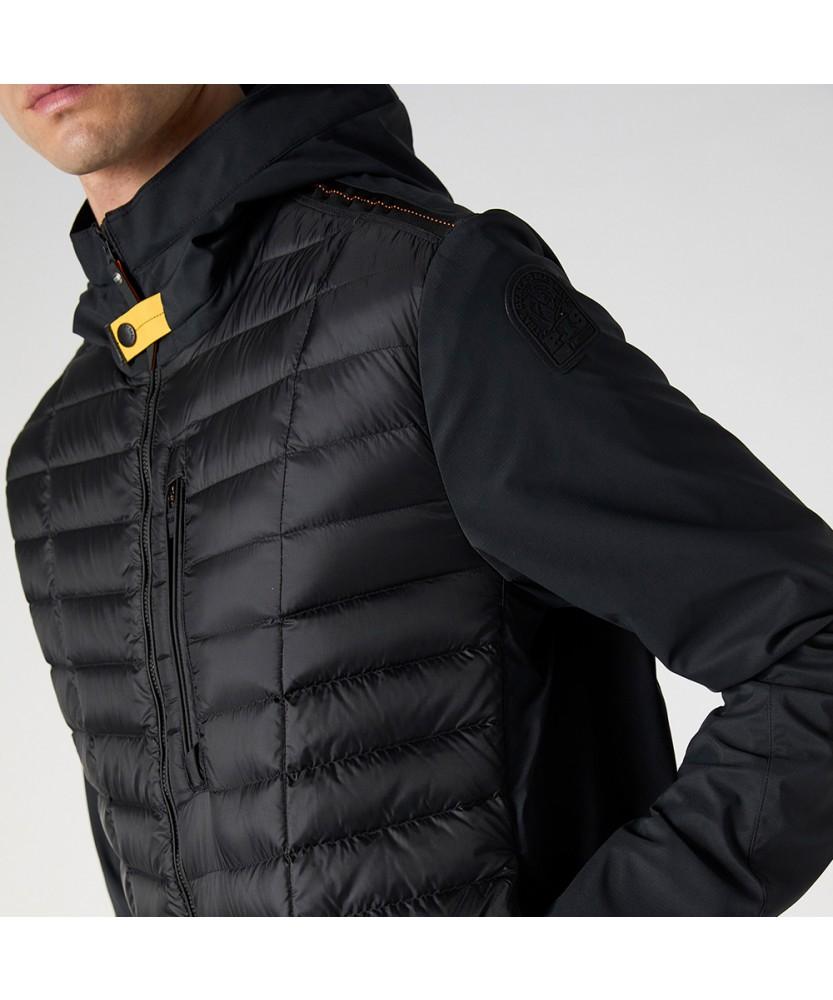 Para Jumpers Men'S Lightweight Hybrid Down Jacket Hiram-Black (25Smpmhyhb02Pj0541)