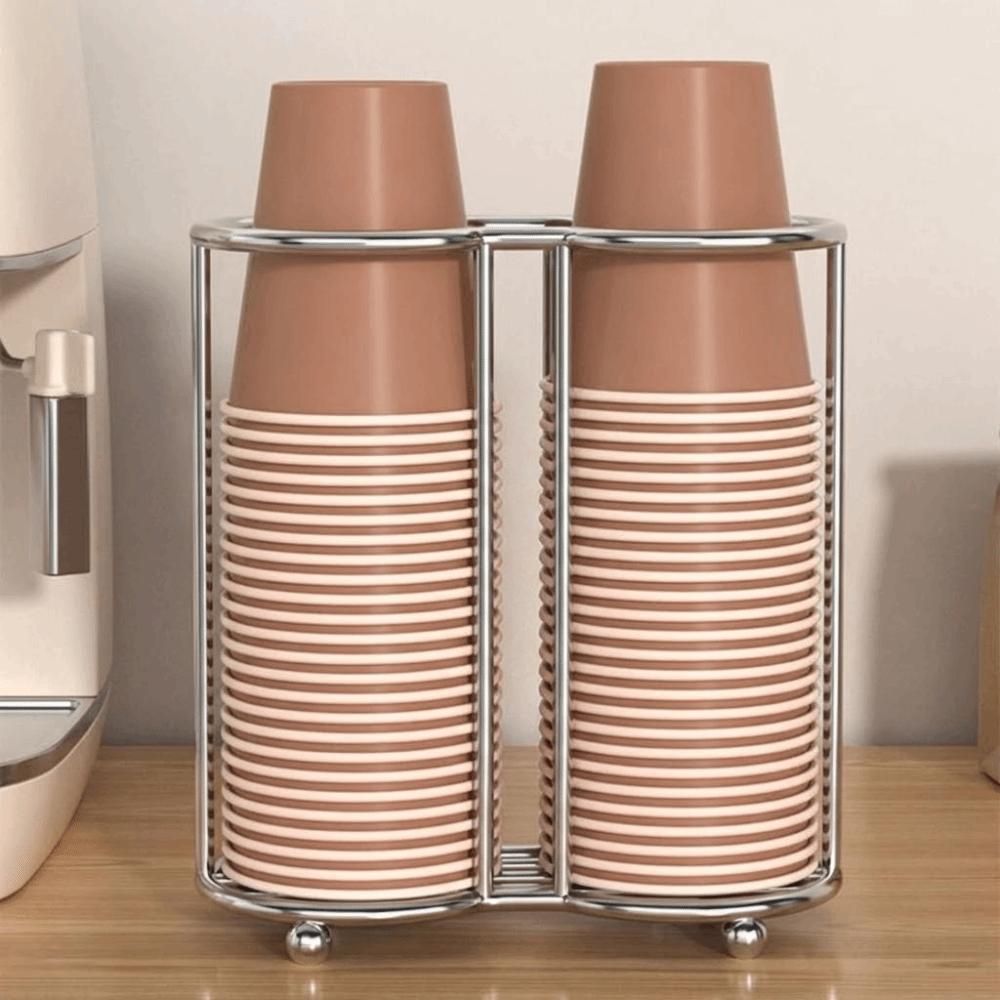 Multifunctional Paper Cup Holder Rust-Proof Cup Storage Rack Disposables Cups Picker  Office