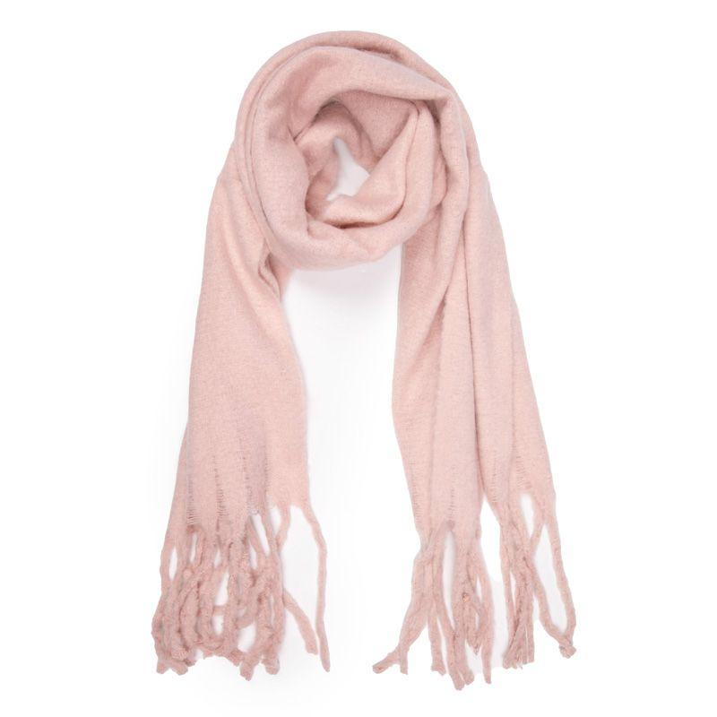 Однотонный шарф с шерстяной бахромой 50х200 см Женский GERARD PASQUIER