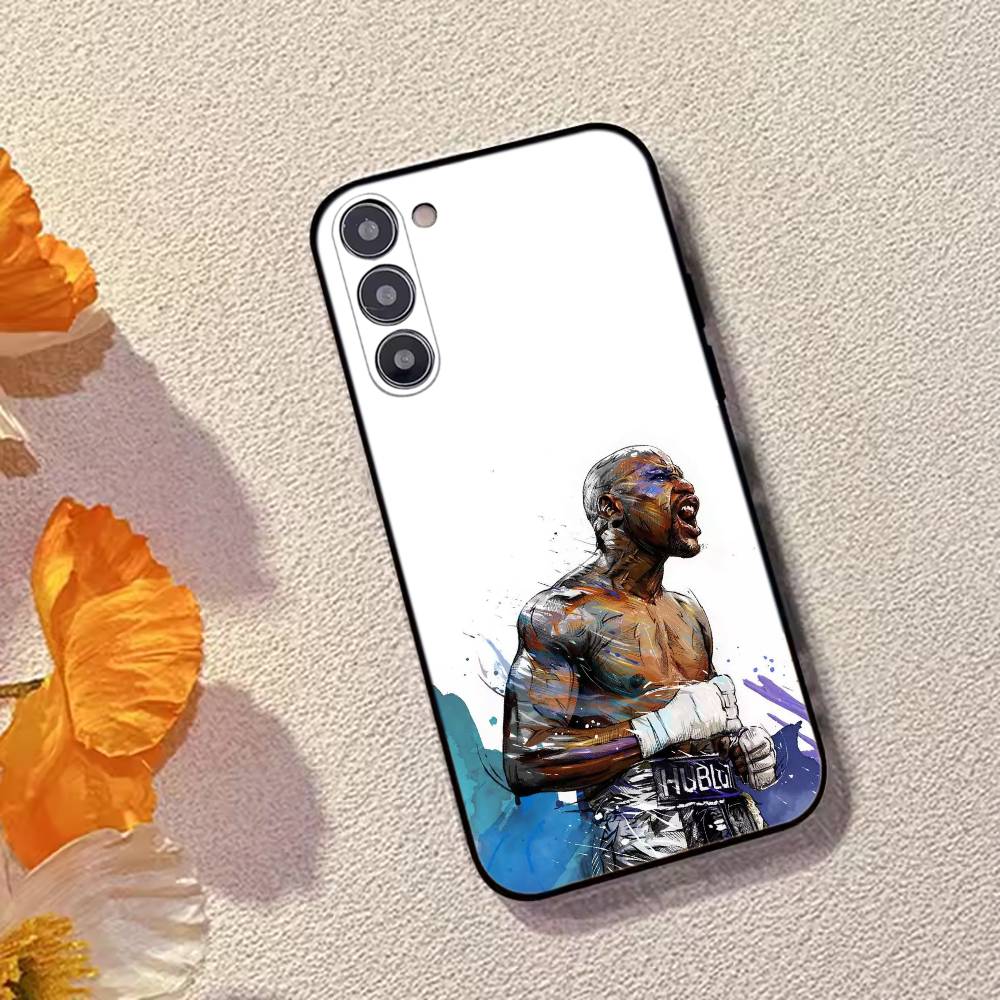 Чехол для телефона Бокс Флойд Мейвезер-FM для Samsung Galaxy A73, A72, A71, A70, A53, A52, A51, Другие Мягкий Черный Чехол