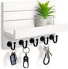 Modern Key Holder Rack Entryway Decor Mail Organizer Wall Mount Hanging Key Rack with 5 Sturdy Key Hooks Easy Installation