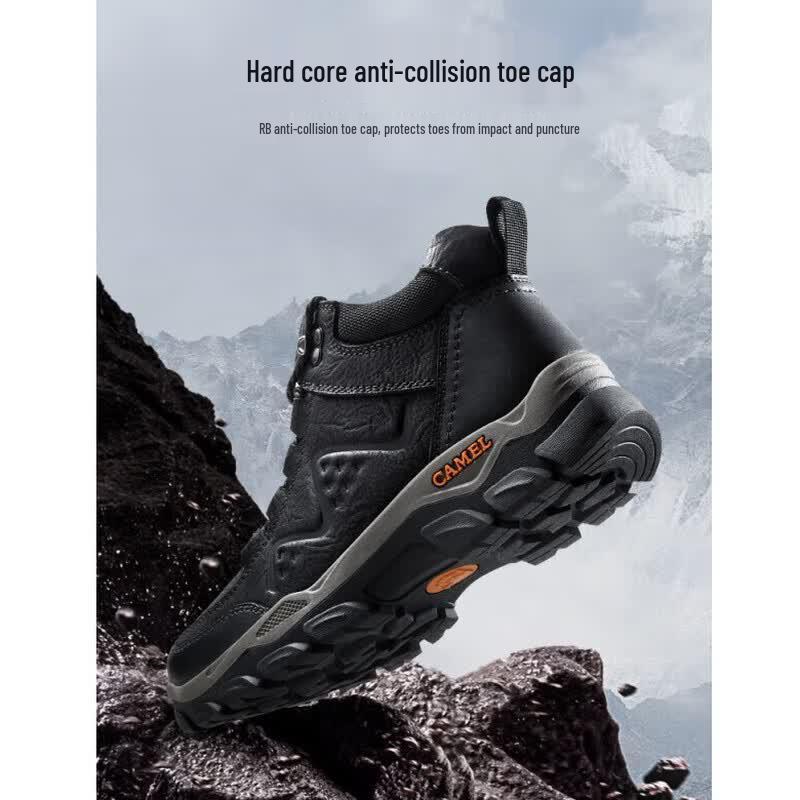Camel Men's Wool-Lined Leather Hiking & Casual Shoes