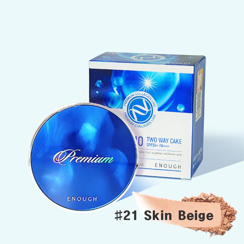 ENOUGH Premium Ultra X10/ 8Peptide/ Rich Gold Two-Way Cake SPF50+ PA+++ with Refill 11g (20 Options)