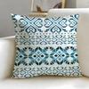 Наволочка с узором Fair Isle Мягкая Легко стирается Универсальная для Дивана Кровати Путешествий и Офиса