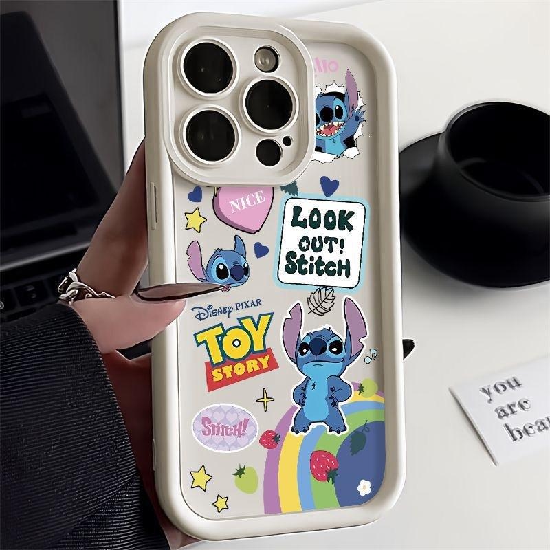 Чехол для мобильного телефона Stitch Apple 14/15 iPhone13Pro/12 противоударный Xsmax мягкий чехол новый наждачный