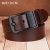 Trendy Casual Pu Leather Jeans Waistband For Men Classic  Punched Belt Durable Versatile Simple High-End Belts Gifts