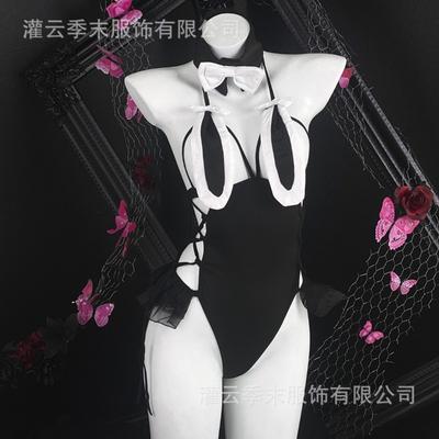 Сексуальное нижнее белье новое чистое желание косплей костюм зайчика искушение страсть бретельки без ластовицы цельный костюм