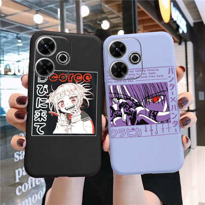Мягкий силиконовый чехол с рисунком для девочек для iPhone Xiaomi Redmi Note 13 14C 15 Samsung A55 A35 M35 S24 FE S25 Huawei Honor Camera Защитный противоударный чехол