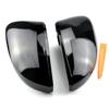 2Pcs For Volkswagen VW Polo MK5 6R 6C ABS Side Rear View Mirror Cover Replacement Shell Trim Black Side Mirror Caps Accessories