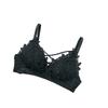 Women's Sexy Crisscross Backless Adjustable Thin Seamless Wireless Bra Triangle Cup Teen Girl Push Up for Small Bust